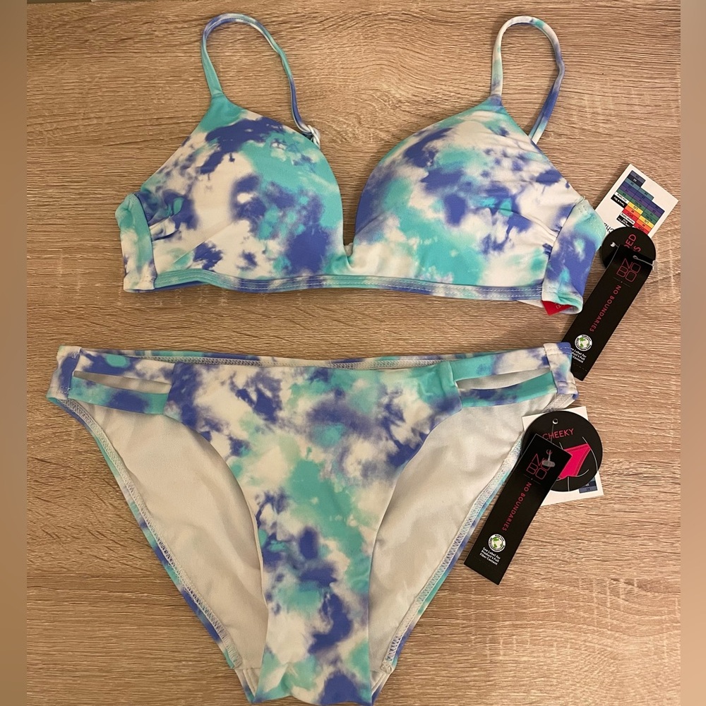 No Boundaries tie-dye swimsuit